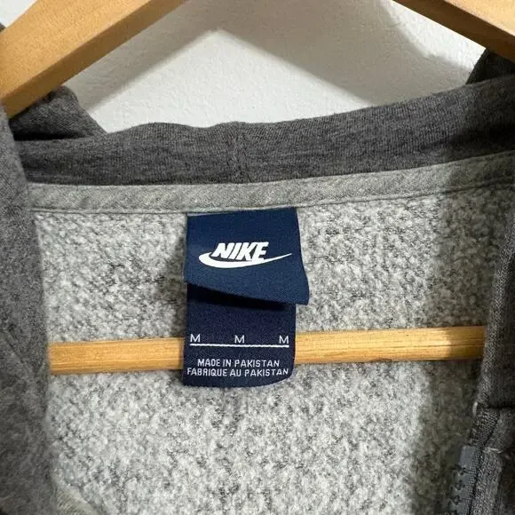 Nike Women's Medium Gray Full Zip Hoodie Skater Athletic Streetwear - Picture 3 of 5